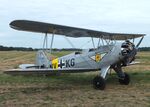 D-ENAY @ EDOI - Focke-Wulf Fw 44J Stieglitz at Bienenfarm airfield during the 2025 Quax Bücker-Treffen (Bücker-Meeting) and Vintage Aerobatic World Championships - by Ingo Warnecke