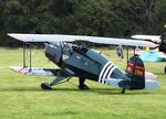 SP-YBK @ EDOI - Janusz Karasiewicz SSH T-131 conversion to Bü 133PA Jungmeister with LOM M337 inline engine at Bienenfarm airfield during the 2025 Quax Bücker-Treffen (Bücker-Meeting) and Vintage Aerobatic World Championships - by Ingo Warnecke