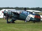 SP-YBK @ EDOI - Janusz Karasiewicz SSH T-131 conversion to Bü 133PA Jungmeister with LOM M337 inline engine at Bienenfarm airfield during the 2025 Quax Bücker-Treffen (Bücker-Meeting) and Vintage Aerobatic World Championships - by Ingo Warnecke