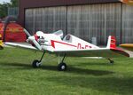 D-ETJD @ EDOI - Druine (Stark) D.31D-1 Turbulent at Bienenfarm airfield during the 2025 Quax Bücker-Treffen (Bücker-Meeting) and Vintage Aerobatic World Championships