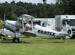 D-MTEX @ EDOI - Platzer Kiebitz B13 at Bienenfarm airfield during the 2025 Quax Bücker-Treffen (Bücker-Meeting) and Vintage Aerobatic World Championships