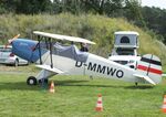 D-MMWO @ EDOI - Funk (Podesva) FK 131 Jungmann (Bü 131A with Walter Mikron III C engine) at Bienenfarm airfield during the 2025 Quax Bücker-Treffen (Bücker-Meeting) and Vintage Aerobatic World Championships