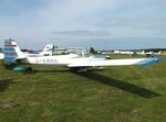 D-KMRH @ EDOI - Scheibe SF-25C Rotax-Falke at Bienenfarm airfield during the 2025 Quax Bücker-Treffen (Bücker-Meeting) and Vintage Aerobatic World Championships - by Ingo Warnecke