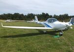 D-ERTL @ EDOI - Diamond DA-20A-1 Katana at Bienenfarm airfield during the 2025 Quax Bücker-Treffen (Bücker-Meeting) and Vintage Aerobatic World Championships
