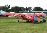 D-ETLI @ EDOI - SkyStar Kitfox 4-1200 Speedster at Bienenfarm airfield during the 2025 Quax Bücker-Treffen (Bücker-Meeting) and Vintage Aerobatic World Championships