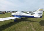 D-MVVA @ EDOI - B & F Technik FK-14 Polaris at Bienenfarm airfield during the 2025 Quax Bücker-Treffen (Bücker-Meeting) and Vintage Aerobatic World Championships