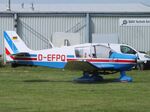 D-EFPQ @ EDOI - Robin DR.400-180 Regent at Bienenfarm airfield during the 2025 Quax Bücker-Treffen (Bücker-Meeting) and Vintage Aerobatic World Championships - by Ingo Warnecke