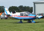 D-EFPQ @ EDOI - Robin DR.400-180 Regent at Bienenfarm airfield during the 2025 Quax Bücker-Treffen (Bücker-Meeting) and Vintage Aerobatic World Championships - by Ingo Warnecke
