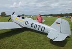 D-EUTO @ EDOI - Bücker Bü 180B Student at Bienenfarm airfield during the 2025 Quax Bücker-Treffen (Bücker-Meeting) and Vintage Aerobatic World Championships - by Ingo Warnecke