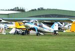 D-EGVC @ EDOI - Dornier Do 27J-1 at Bienenfarm airfield during the 2025 Quax Bücker-Treffen (Bücker-Meeting) and Vintage Aerobatic World Championships #c - by Ingo Warnecke