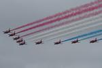 XX298 @ X3CX - The Red Arrows displaying at the Cromer Carnival.