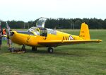 LN-LFK @ EDOI - SAAB 91B-2 Safir at Bienenfarm airfield during the 2025 Quax Bücker-Treffen (Bücker-Meeting) and Vintage Aerobatic World Championships