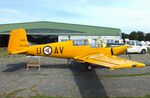LN-LFK @ EDOI - SAAB 91B-2 Safir at Bienenfarm airfield during the 2025 Quax Bücker-Treffen (Bücker-Meeting) and Vintage Aerobatic World Championships