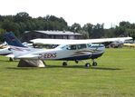 D-EEKS @ EDOI - Cessna TR182 Turbo Skylane RG at Bienenfarm airfield during the 2025 Quax Bücker-Treffen (Bücker-Meeting) and Vintage Aerobatic World Championships - by Ingo Warnecke