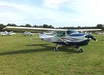 D-EEKS @ EDOI - Cessna TR182 Turbo Skylane RG at Bienenfarm airfield during the 2025 Quax Bücker-Treffen (Bücker-Meeting) and Vintage Aerobatic World Championships - by Ingo Warnecke