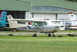 D-EOMN @ EDOI - Cessna 172P at Bienenfarm airfield during the 2025 Quax Bücker-Treffen (Bücker-Meeting) and Vintage Aerobatic World Championships