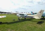 D-EOMN @ EDOI - Cessna 172P at Bienenfarm airfield during the 2025 Quax Bücker-Treffen (Bücker-Meeting) and Vintage Aerobatic World Championships