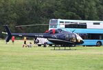 T7-CTR @ EDOI - Bell 505 Jet Ranger X at Bienenfarm airfield during the 2025 Quax Bücker-Treffen (Bücker-Meeting) and Vintage Aerobatic World Championships