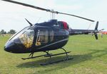 T7-CTR @ EDOI - Bell 505 Jet Ranger X at Bienenfarm airfield during the 2025 Quax Bücker-Treffen (Bücker-Meeting) and Vintage Aerobatic World Championships