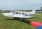 D-ECHC @ EDOI - Piper PA-32R-301 Saratoga SP at Bienenfarm airfield during the 2025 Quax Bücker-Treffen (Bücker-Meeting) and Vintage Aerobatic World Championships