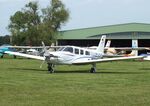 D-ECHC @ EDOI - Piper PA-32R-301 Saratoga SP at Bienenfarm airfield during the 2025 Quax Bücker-Treffen (Bücker-Meeting) and Vintage Aerobatic World Championships