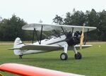 N9054H @ EDOI - Boeing (Stearman) E75 / PT-13 at Bienenfarm airfield during the 2025 Quax Bücker-Treffen (Bücker-Meeting) and Vintage Aerobatic World Championships