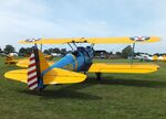 N5345N @ EDOI - Boeing (Stearman) A75 / PT-13B Kaydet at Bienenfarm airfield during the 2025 Quax Bücker-Treffen (Bücker-Meeting) and Vintage Aerobatic World Championships - by Ingo Warnecke