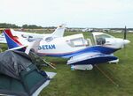D-ETAM @ EDOI - Robin HR.100-200B Royale at Bienenfarm airfield during the 2025 Quax Bücker-Treffen (Bücker-Meeting) and Vintage Aerobatic World Championships - by Ingo Warnecke
