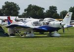 D-ETAM @ EDOI - Robin HR.100-200B Royale at Bienenfarm airfield during the 2025 Quax Bücker-Treffen (Bücker-Meeting) and Vintage Aerobatic World Championships - by Ingo Warnecke