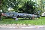ID-123 @ EBBE - Hawker Hunter ID-123 preserved at Beauvechain 1W Historical Center.  C/n is 8678 !