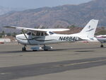 N4684L @ POC - Parked in transit parking - by Helicopterfriend