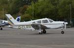 G-CLRW @ EGLK - PA-28R-201 Cherokee Arrow III at Blackbushe. Ex D-EAWW - by moxy