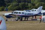 G-BNEE @ EGLM - Piper PA-28R-201 Cherokee Arrow III at White Waltham. Ex N630DJ
