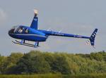 G-RAWM @ EGLD - Robinson R44 Raven II at Denham.