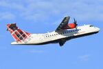 G-LMSA @ EGPD - Loganair ATR42 departing for Sumburgh - by FerryPNL