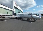D-CHLP @ EDGS - Lear Learjet 45 at the 2025 Flughafenfest (airport open day) at Siegerlandflughafen (Siegerland airport), Burbach - by Ingo Warnecke