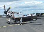 OO-NZW @ EDGS - North American P-51D Mustang at the 2025 Flughafenfest (airport open day) at Siegerlandflughafen (Siegerland airport), Burbach - by Ingo Warnecke