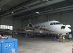 D-AONE @ EDGS - Canadair (Bombardier) CL-600-2B16 Challenger 604, undergoing maintenance at Siegerlandflughafen (Siegerland airport), Burbach during the 2025 Flughafenfest (airport open day) - by Ingo Warnecke