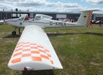 D-KMER @ EDGS - Valentin Taifun 17E at the 2025 Flughafenfest (airport open day) at Siegerlandflughafen (Siegerland airport), Burbach - by Ingo Warnecke