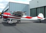 N3446V @ EDGS - Cessna 195A at the 2025 Flughafenfest (airport open day) at Siegerlandflughafen (Siegerland airport), Burbach - by Ingo Warnecke