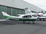 D-EDNA @ EDGS - Cessna P210N Silver Eagle (turboprop conversion with Rolls-Royce (Allison) 250-B17F) at the 2025 Flughafenfest (airport open day) at Siegerlandflughafen (Siegerland airport), Burbach - by Ingo Warnecke