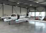 D-CDIM @ EDGS - Gates Learjet 35A, undergoing maintenance at Siegerlandflughafen (Siegerland airport), Burbach during the 2025 Flughafenfest (airport open day) - by Ingo Warnecke