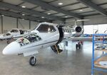 D-CJEI @ EDGS - Gates Learjet 35A, undergoing maintenance at Siegerlandflughafen (Siegerland airport), Burbach during the 2025 Flughafenfest (airport open day) - by Ingo Warnecke