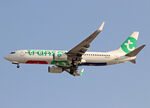 PH-HSJ @ LEBL - Landing rwy 24R in new c/s - by Shunn311
