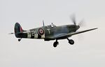G-BJSG @ EGSU - Taking to the air to join the 'Big Wing' at Duxford's Battle of Britain Airshow 2025