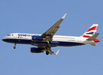 G-EUYS @ LEBL - Landing rwy 24R with additional 'One World' titles - by Shunn311