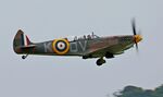 G-CTIX @ EGSU - At EGSU for Battle of Britain Airshow 2025 painted as 19 Squadron (QV) serial P4386. - by Chris Holtby