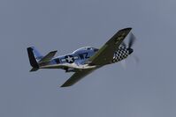 OO-NZW @ EDST - P-51D Mustang OO-NZW takes off from Hahnweide airfield at OTT 2025 - by Ingo Frerichs