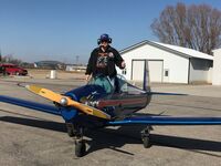 N223V @ KFFM - N223V is a 1950 Mooney M18C, upgraded to 85 hp with electric starter. - by Alan Sheppard