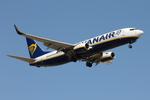 9H-QEJ @ LMML - Boeing 737-800 reg 9H-QEJ of Ryanair on final approach for RW13, landing in Malta. - by raymond